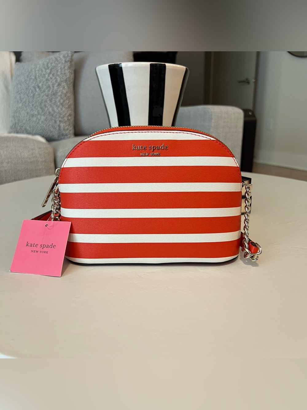 Kate Spade Spencer Stripe Small
Dome Crossbody
